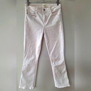 L'AGENCE Tati High Waist Crop Cream Stretchy Pants Womens Size 26